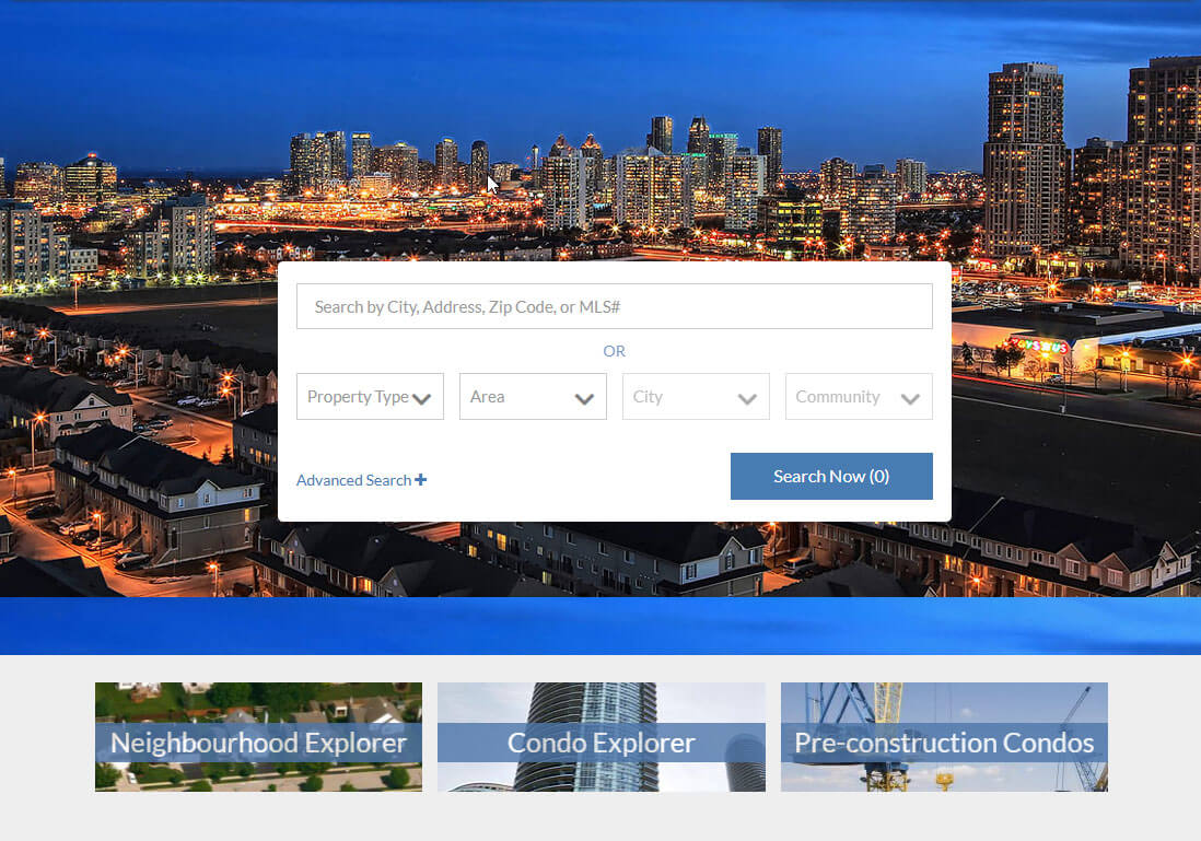 Bluekey.ca Real Estate Website - Zend Framework real estate platform screenshot