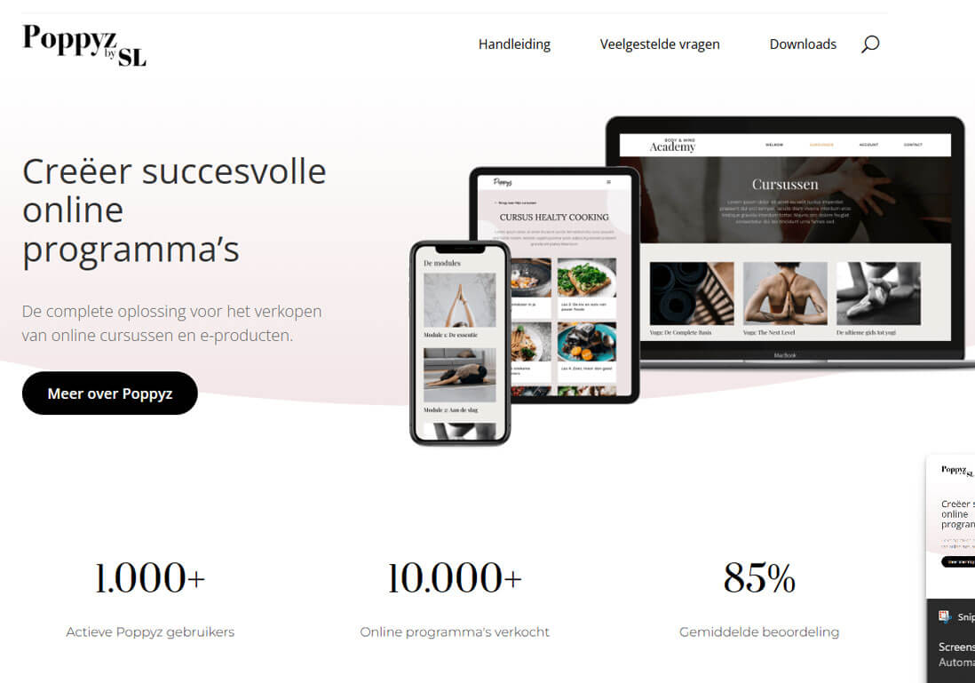 Poppyz - Main website